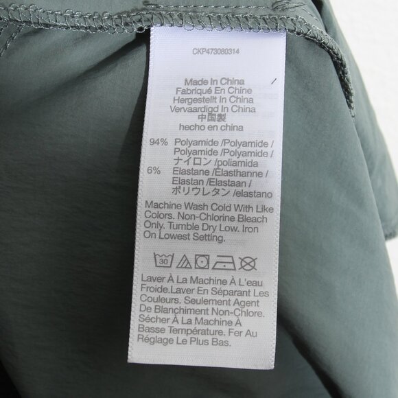 Madewell MWL Track Pants High Rise Straight Leg Pull-On Waist Green Size Medium - Picture 12 of 13